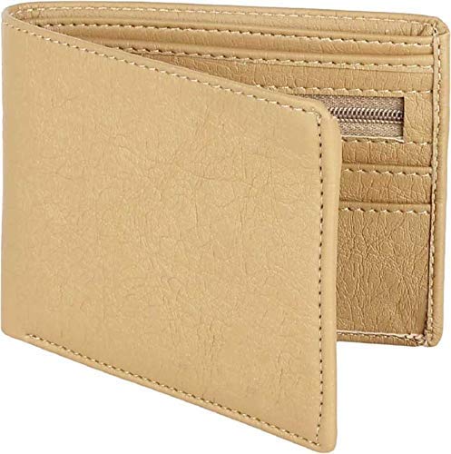 Dacto2pick� Men Beige Artificial & pu Leather Wallet (8 Card Slots)