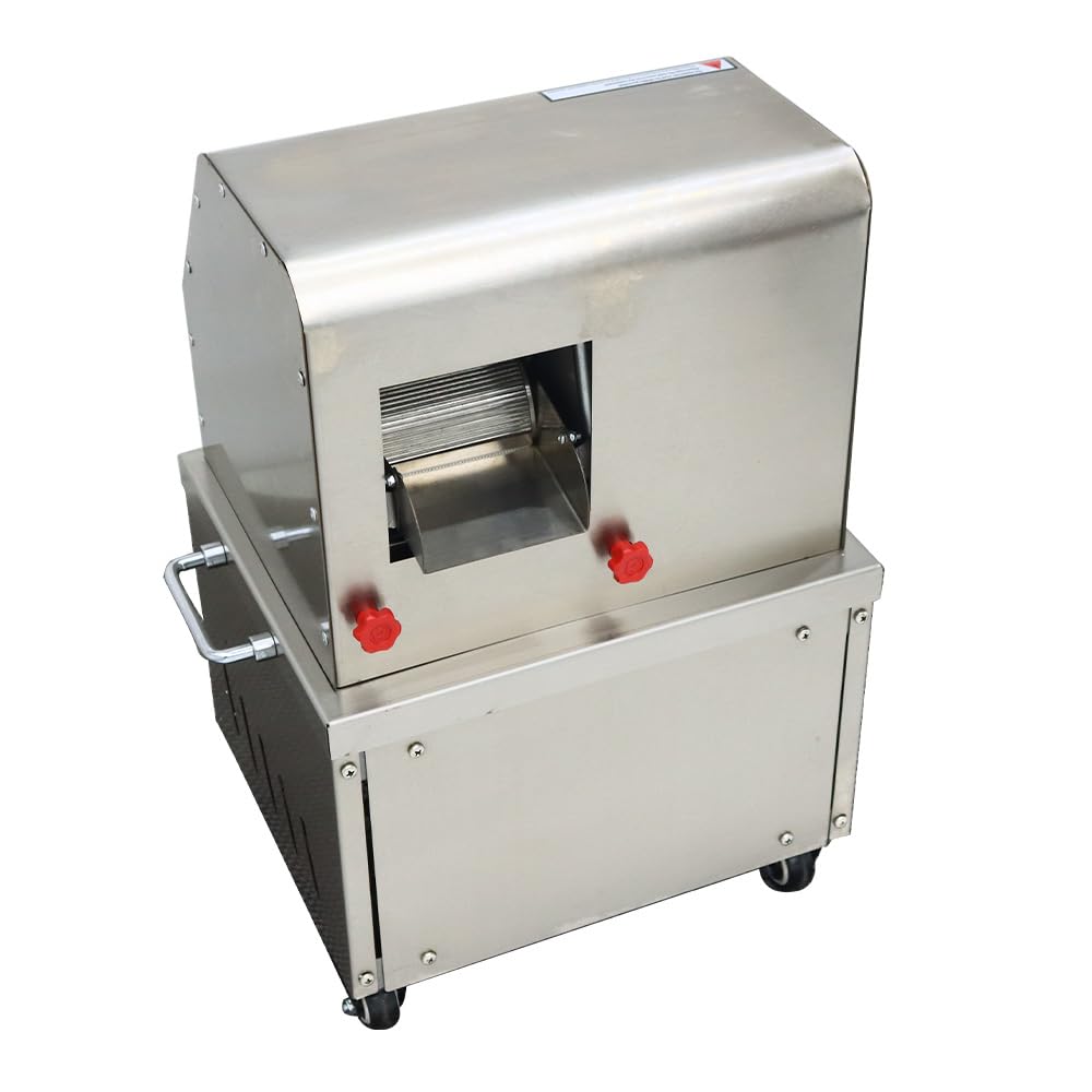 Extractor eléctrico de jugo de caña de azúcar de 24 V CC o 110 V CA, 350 W, exprimidor vertical de jengibre de caña de azúcar de acero inoxidable con perilla ajustable 6