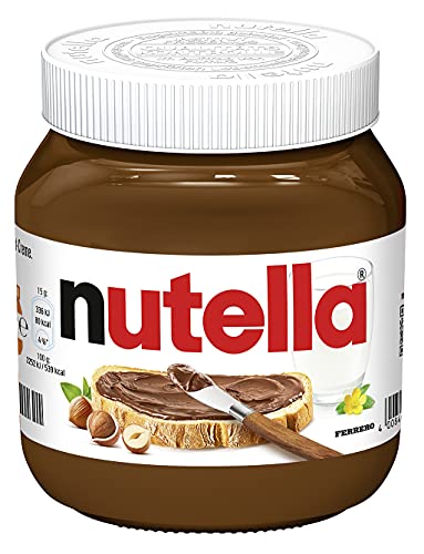 nutella - Nuss-Nugat-Creme, 1 Glas mit 450 g, leckere Haselnuss-Creme als Aufstrich oder für Rezepte (Packung mit 3)