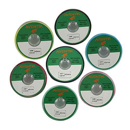 3Pcs Fluorocarbon Fly Fishing Tippet Leader Fly Line Fast Sinking Invisible Fly Fishing Bass Fishing Carp Fishing Saltwater Fishing Line 30 Meter/Spool, 0X-6X 3Pack/Lot(0X) #TOP2