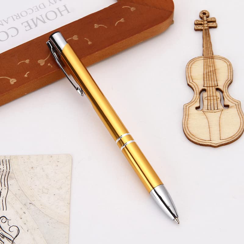 Stylos à bille encre noire et bleue personnalisables avec texte pour papeterie bureau - 5