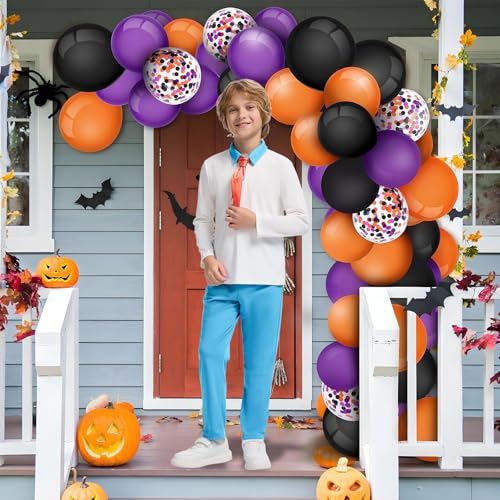Set de Ropa Halloween Niños Camisa y Pantalón con Bufanda Roja miniatura 5