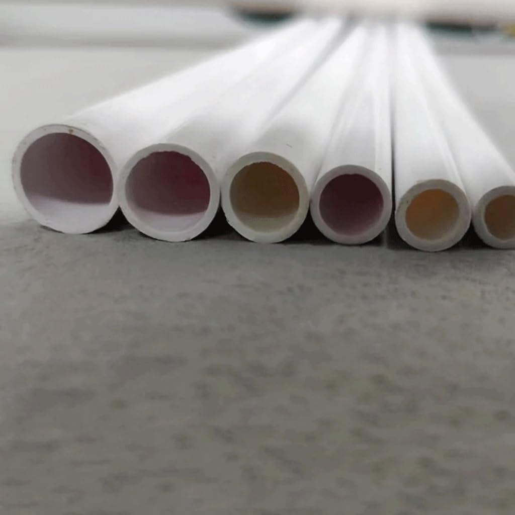 Tubo de PVC blanco 500 mm longitud, 2 unidades(5x7mm 2pcs)