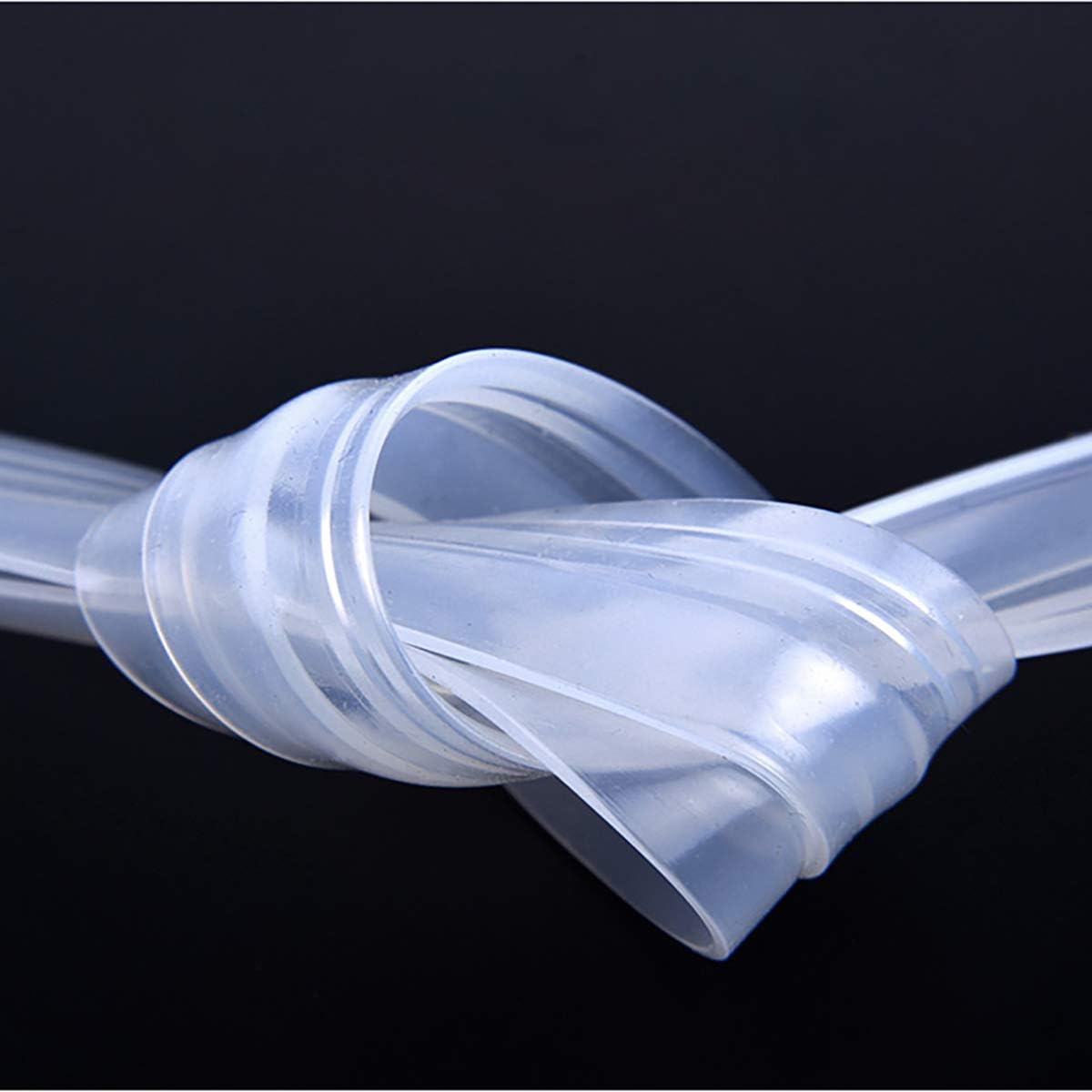 Queenbox Frameless Glass Door Seal Strip, 16.4Ft(5m) Length Cuttable Shower Door Sweep for 1/2"(12mm) Thickness Glass Door