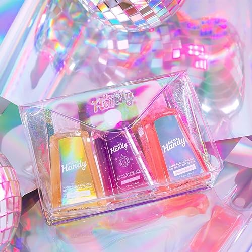 Merci Handy - Gel Mains Glitter Fever 30ml x 3 - Pour les Adolescents - Nettoyage en Déplacement - Nettoyage Efficace - Contenu du Produit : Paillettes et Propreté, Sans Rinçage, Texture Non Collante – vue 4