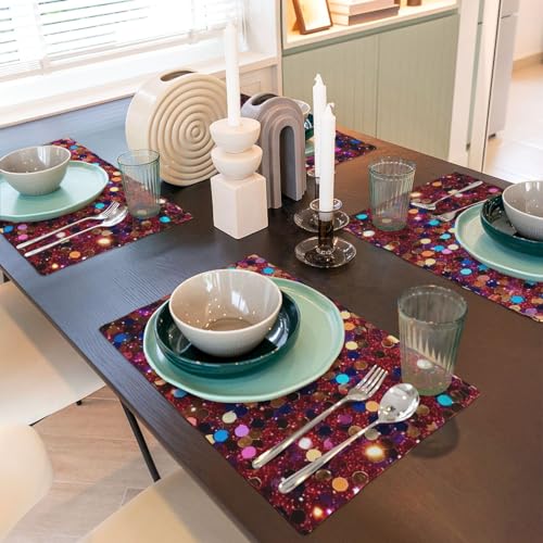Set de table imitation lin antidérapant et lavable 45x30cm - 7