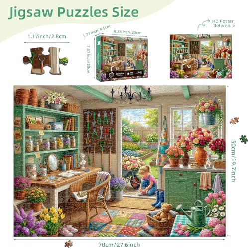 Puzzle con Temática Jardín 3+ Anos miniatura 3