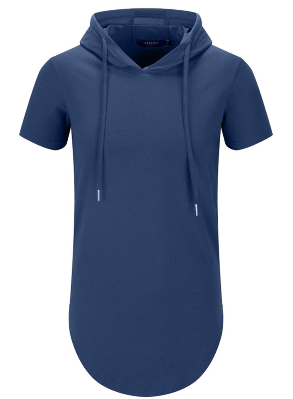 Aiyino Men's Hipster Hip Hop Longline Pullover Hoodies Shirts