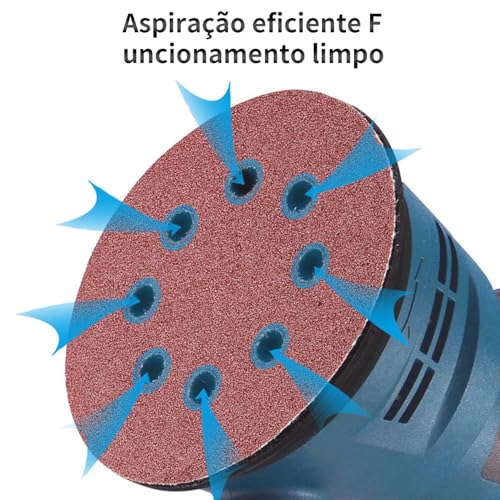 Lixadeira Orbital,Kit de lixamento e polimento de resina de velocidade ajustável e baixo ruído com 5