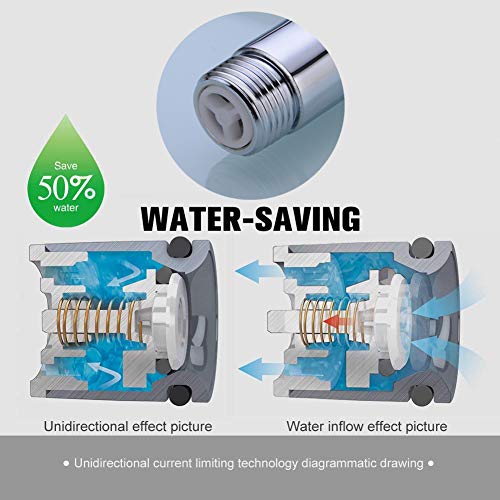 Chrome Shower Extension Arm And Flange, 16 Inch Stainless Steel Extra Long Arm With Check Valve For Rain Shower Head, Universal Showering Components Straight Wall-Mounted #TOP4