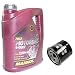Produktbild Motoröl Set 10W40 4 Liter + Ölfilter HF138 für Cagiva Kawasaki Sachs S u z u k i Navigator Raptor KLV DL GSF GSR GSX GSX-R GSX-S GW RF SFV SV TL VL