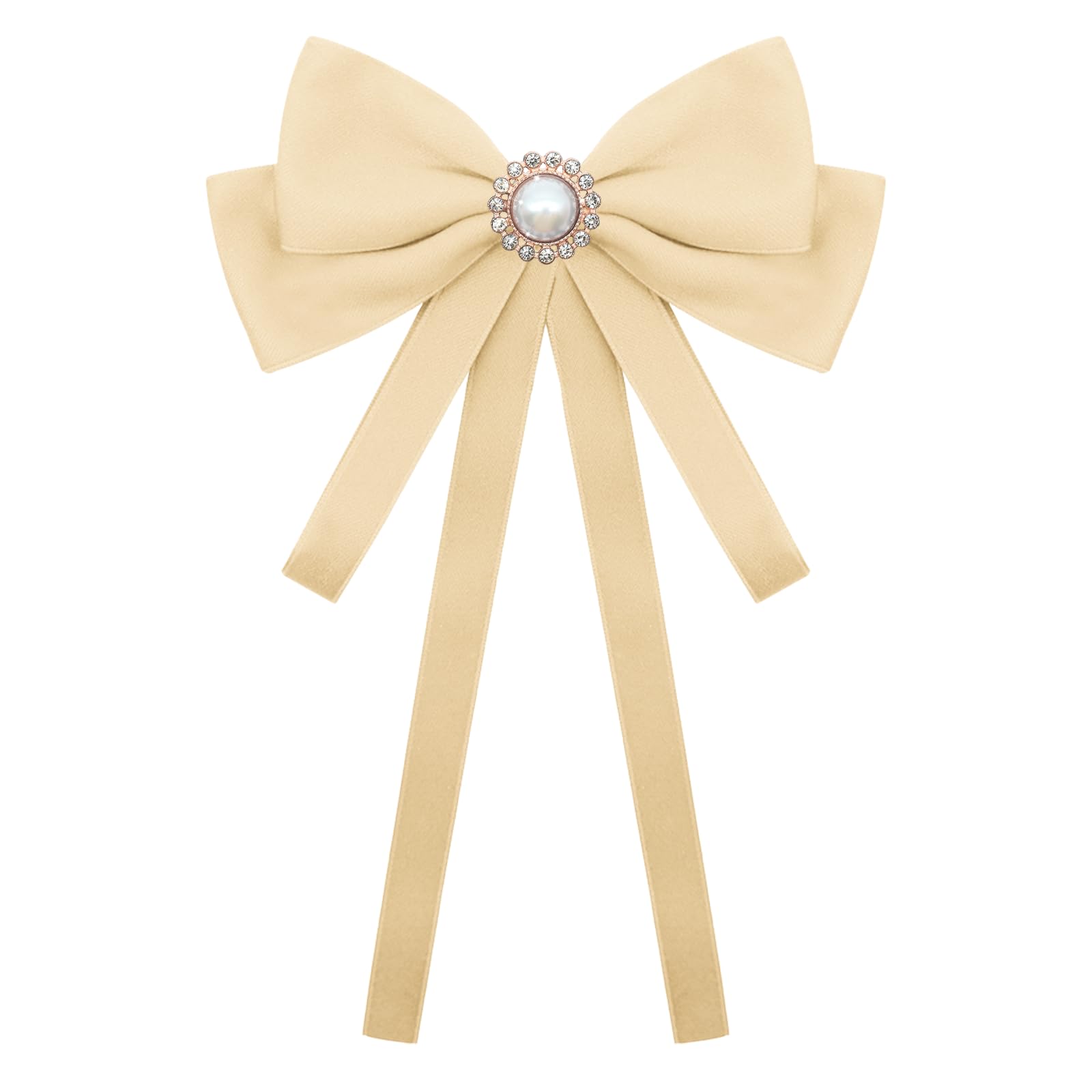 LJBFNN Bow Ties for Women, Adjustable Pre Tied Bow Tie Solid Color Ribbon Bowtie for Girls Ladies Party Daily Cosplay School
