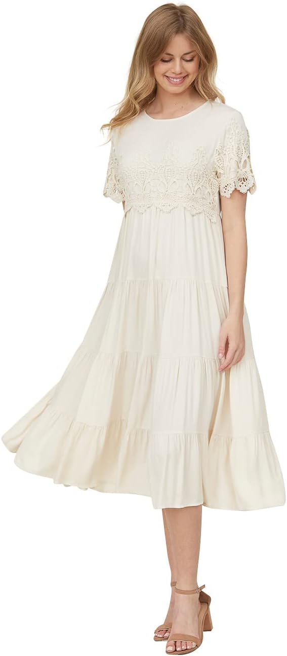 sachin and babi light blue dress Jen Olivia Lace & Chiffon Modest Dress, Modest Liberia