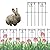 ShopLaLa Decorative Garden Fence (10 Panels), 12in(L) x 16.5in(H) Rustproof Metal Wire Fencing Border Animal Barrier, Butterfly Edging for Landscape No Dig Outdoor Patio Decor, Dog Fences for the yard