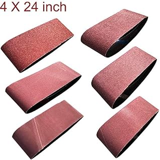 M-jump 12 PCS 4 inch x 24 inch Aluminum Oxide Sanding Belt
