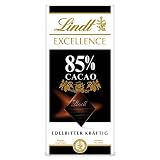 Lindt EXCELLENCE 85 % Kakao - Edelbitter-Schokolade | 100 g Tafel | Extra kräftige Bitter-Schokolade | Intensiver Kakao-Geschmack | Dunkle Schokolade | Vegane Schokolade | Schokoladengeschenk