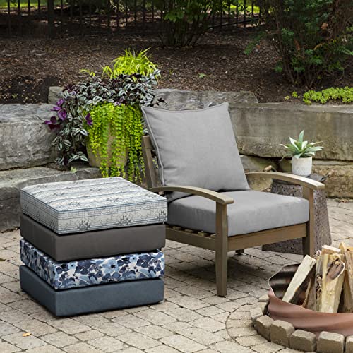 Image of Arden Performance Outdoor Deep Seat Set, 24 x 24, Rain-Proof, Fade Resistant, Deep Seat Bottom and Back Cushion Paloma Woven Texture
