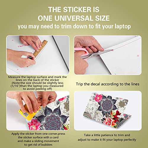 Icolor Laptop Skin Sticker Decal,12" 13" 13.3" 14" 15" 15.4" 15.6 Inch Personalized Universal Notbook Vinyl Cover Art Protector Decal #TOP3