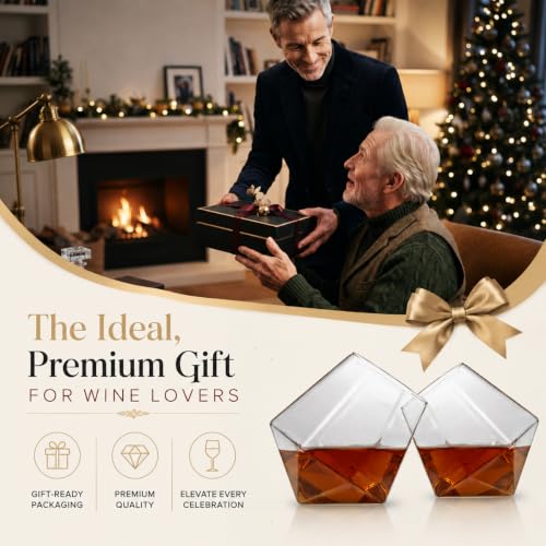 HINATDD 2PCS Verres à Whisky, Rotatifs Sans Tige, 400ML – vue 4