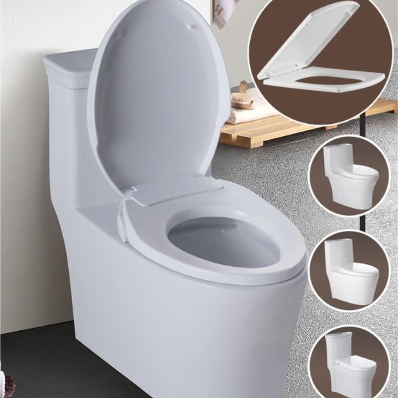 Asiento de inodoro cuadrado PP slow down y bidet de plástico grueso 6