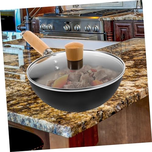 Sartén Wok antiadherente 20 cm con tapa de vidrio miniatura 5