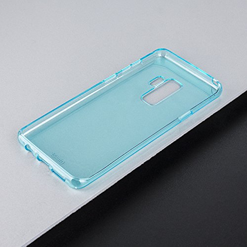 Olixar for Samsung Galaxy S9 Plus Gel Case - Flexible Slim Silicone TPU - FlexiShield - Thin Protective Cover - Wireless Charging Compatible - Coral Blue