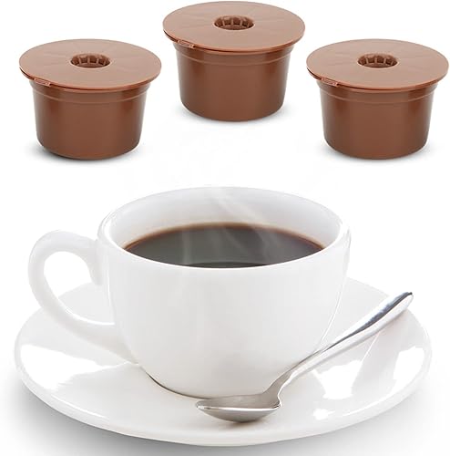 Miniatura 2 de Taza de filtro de cápsula de café reutilizable y recargable 3pcs compatible con máquinas Caffitaly