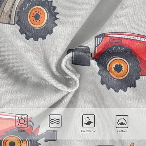 Kids Underwear, Cartoon Tractors Grey Toddler Girl Panties, Girls Underwear Cotton, 2T–8 Years3