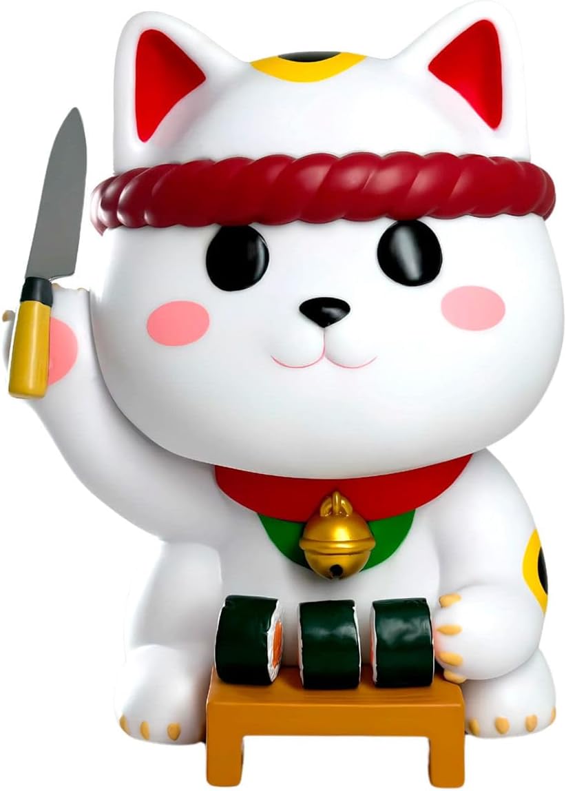 Plastoy Mogu Pets Maki Manekineko Figurine - Resin - 15 cm