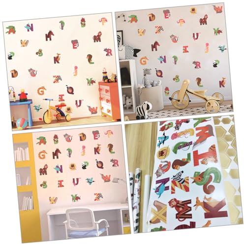Vinilos Decorativos de Alfabeto con Animales Cartoon miniatura 5