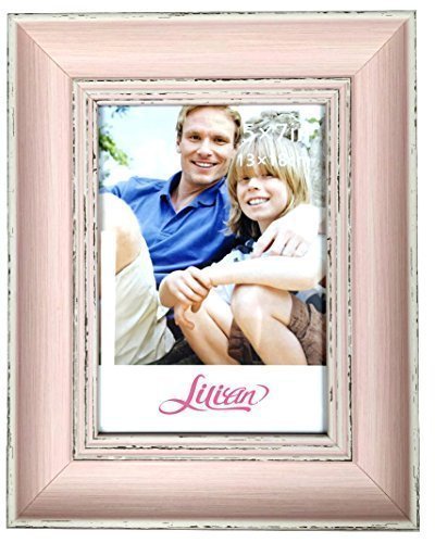 Lilian PC Pink Photo Frames(5 x 7in), Choose PS Polymer Material Environmental Protection(3175-C2T-b)