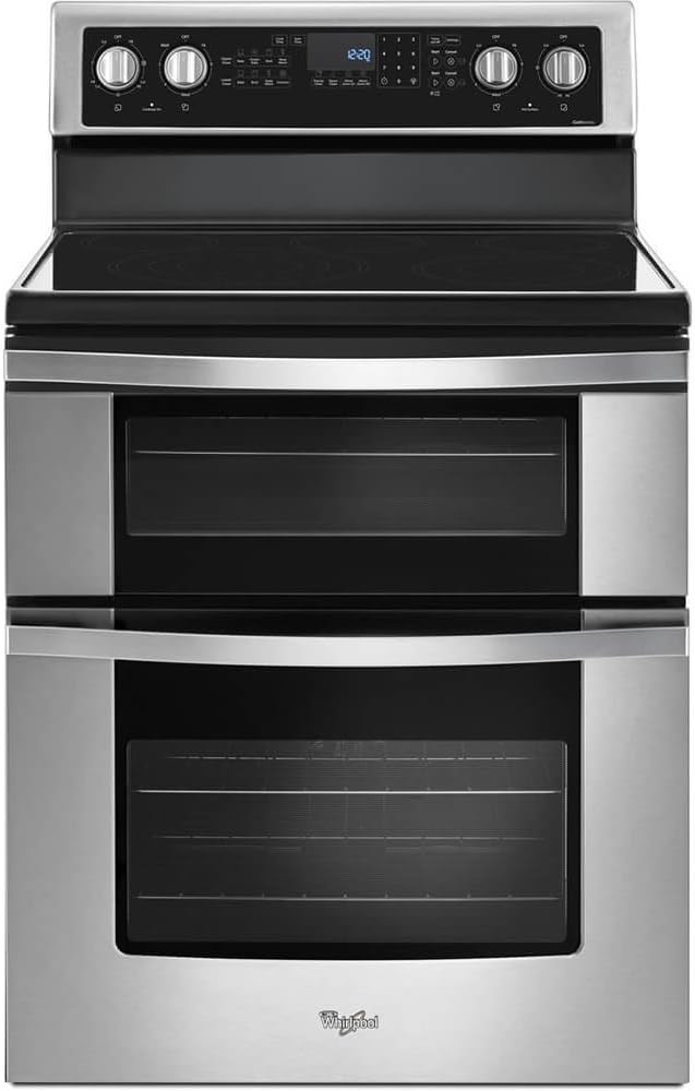 Whirlpool WGE745C0FS 30" Stainless Freestanding Double Oven Range