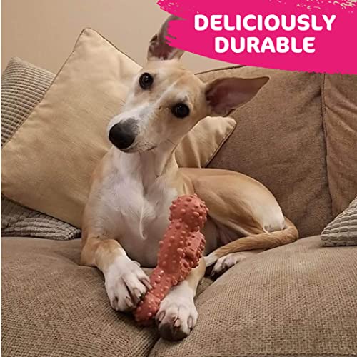 TastyBone TrioBone Dental Nylon Dog Chew Toy for Large Dogs (Raspberry Mint), Strong Healthy Teeth & Gums - Image 3