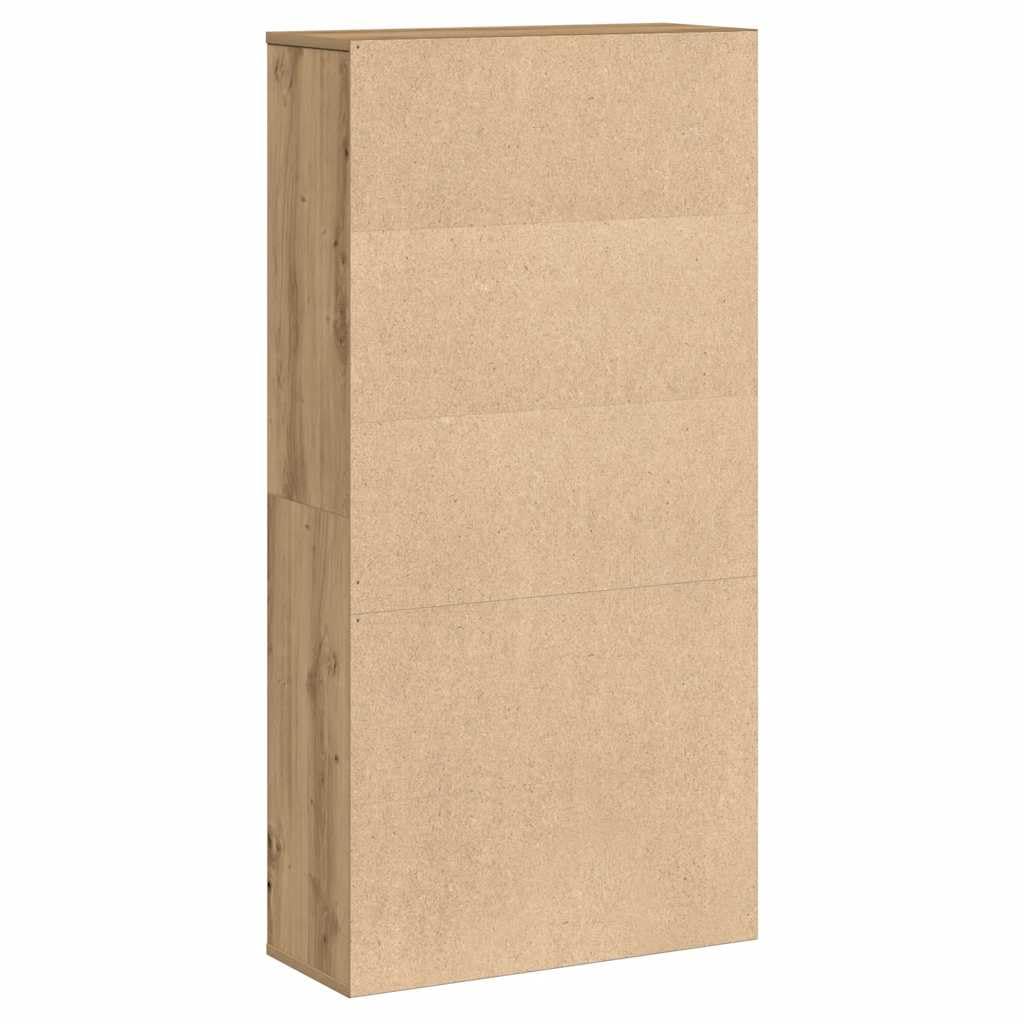 Generisch Bücherregal Artisan-Eiche 60x24x120 cm Holzwerkstoff,Möbel,Regalsysteme,Bücherregale Bücherschränke-860426
