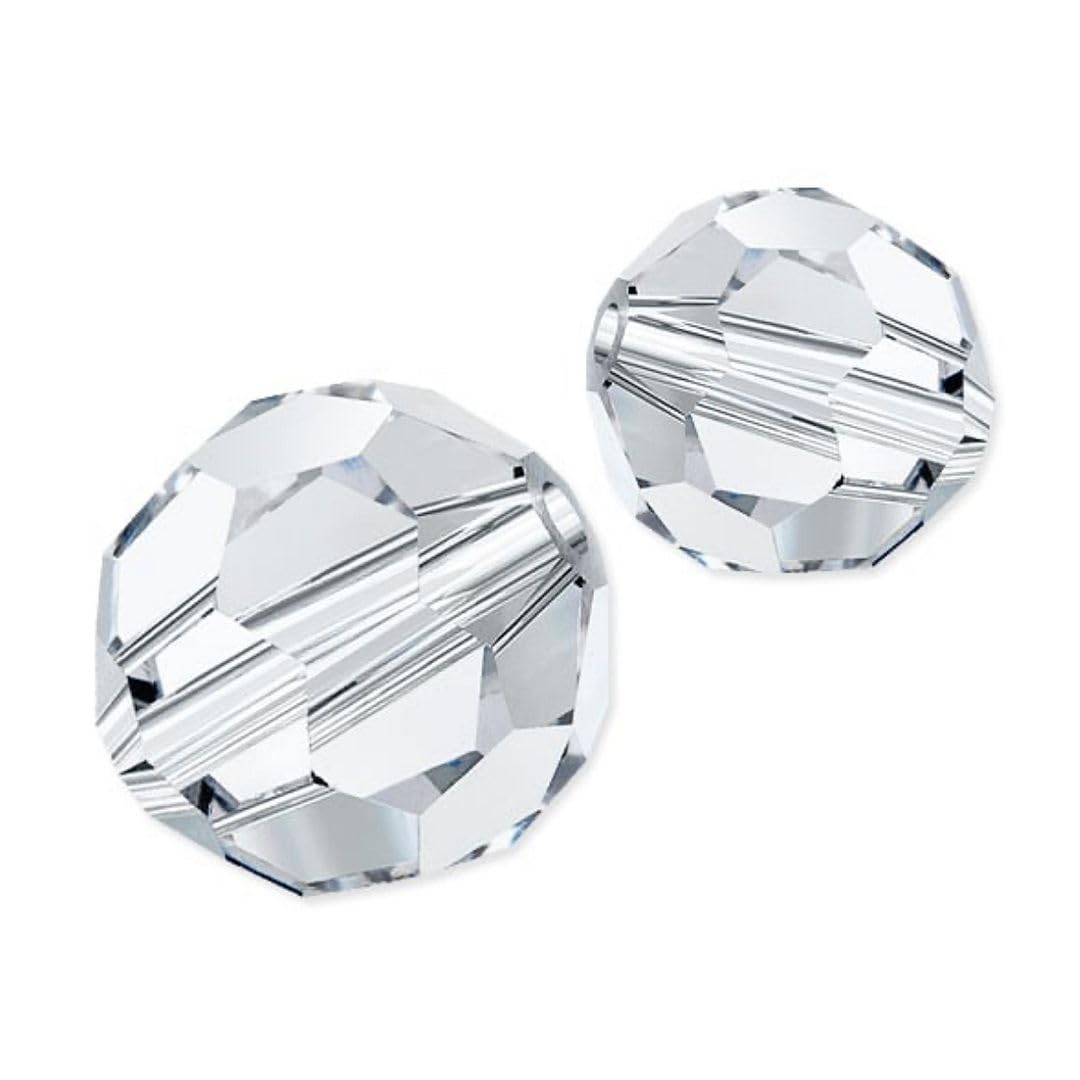 100pcs 10mm Adabele Austrian Round Crystal Beads Crystal Clear Compatible with 5000 Swarovski Crystals Preciosa SS2R-1001