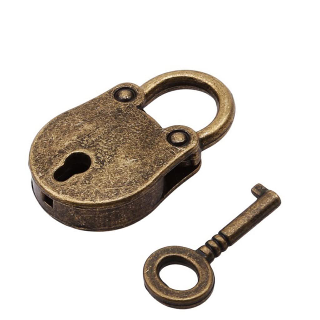 Cadenas tête d'ours archaïdise finition bronze antique pour coffret de collectionneurs