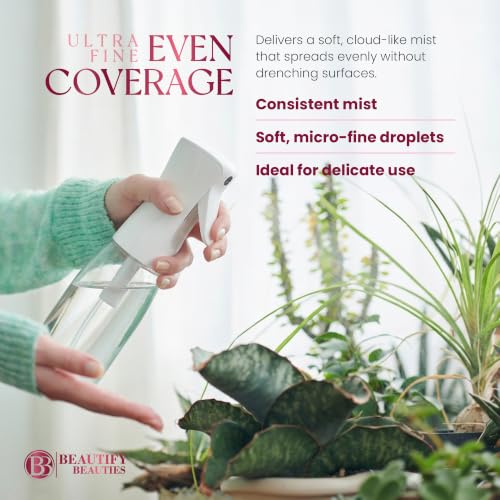 Image of BeautifyBeauties Continuous Spray Bottle for Hair, 6..8 oz Mister Spray