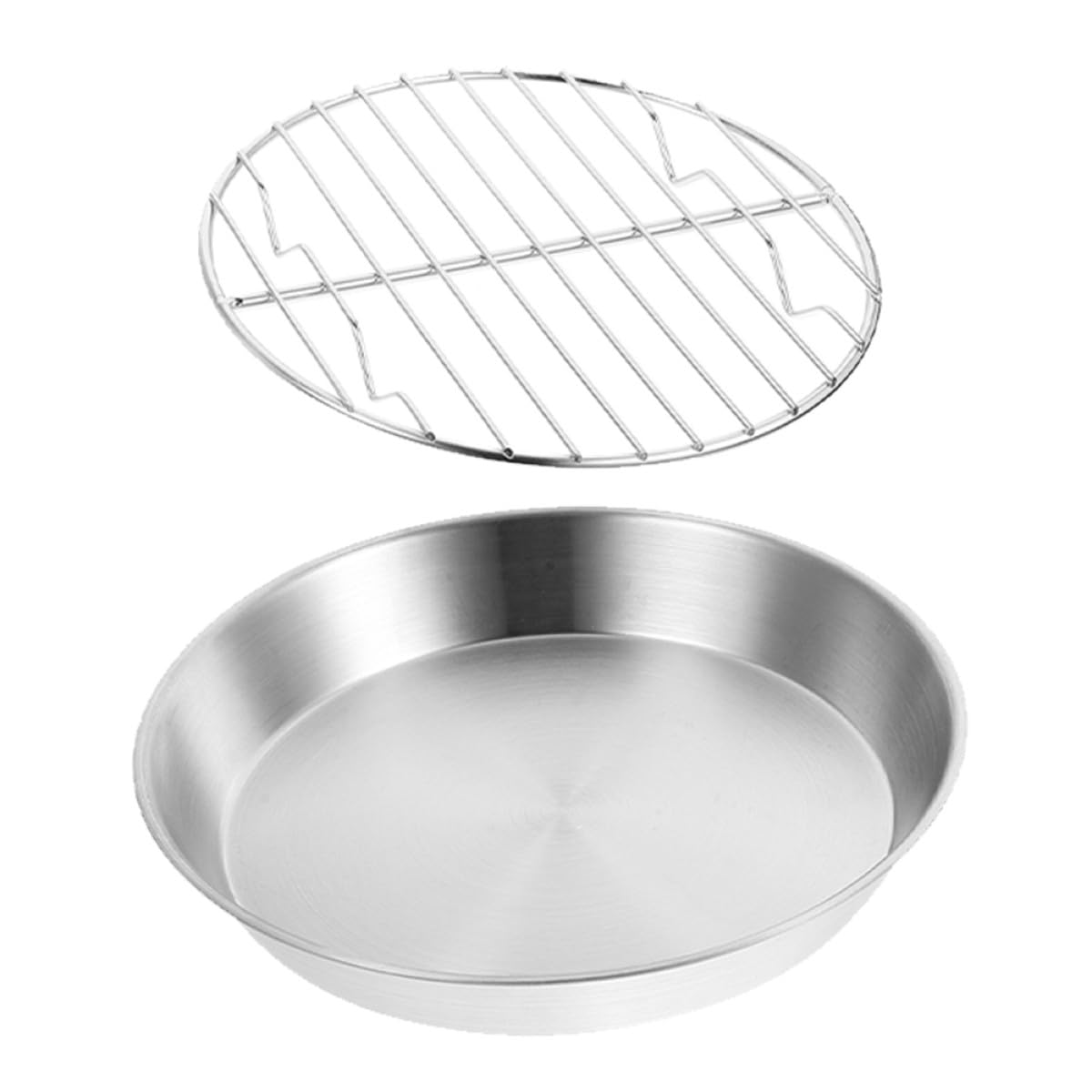 Plaque de cuisson en acier inoxydable anti-graisse avec égouttoir malin