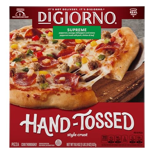 Digiorno Frozen Pizza, Supreme Pizza Hand-Tossed Style Crust 18.9 oz