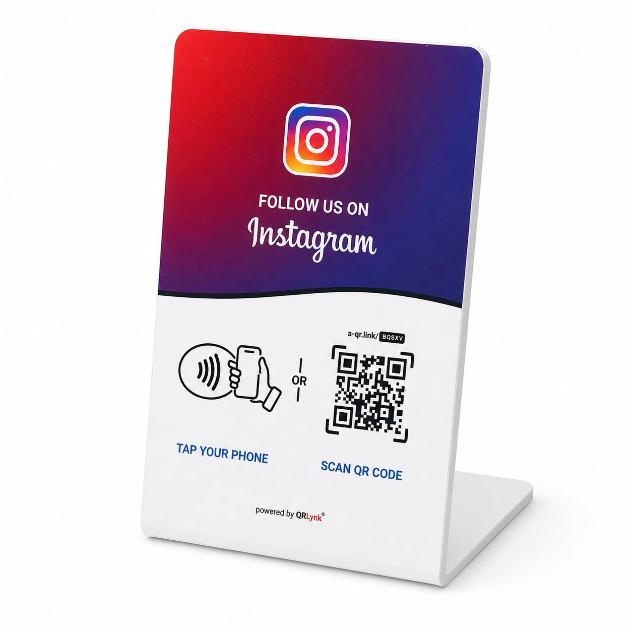 NFC Tap Instagram Stand, Compact 4.1"x2.7"