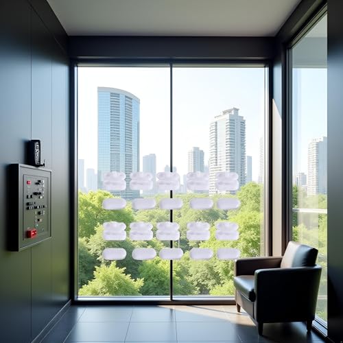 20Pcs White Roller Blinds Pull Cord Connector Curtain Chain Connector Plastic Replacement Vertical Roman Roller Blind Ball Chain Cord Connector Clips for Window Roller Window Shades Window Treatments - Image 2