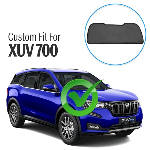 Image of Autofact Dicky Curtain for Mahindra XUV 700 | Custom Fit Rear Windshield Sunshade | UV & Heat Protection | Foldable Mesh | Privacy & Cooling Car Accessory