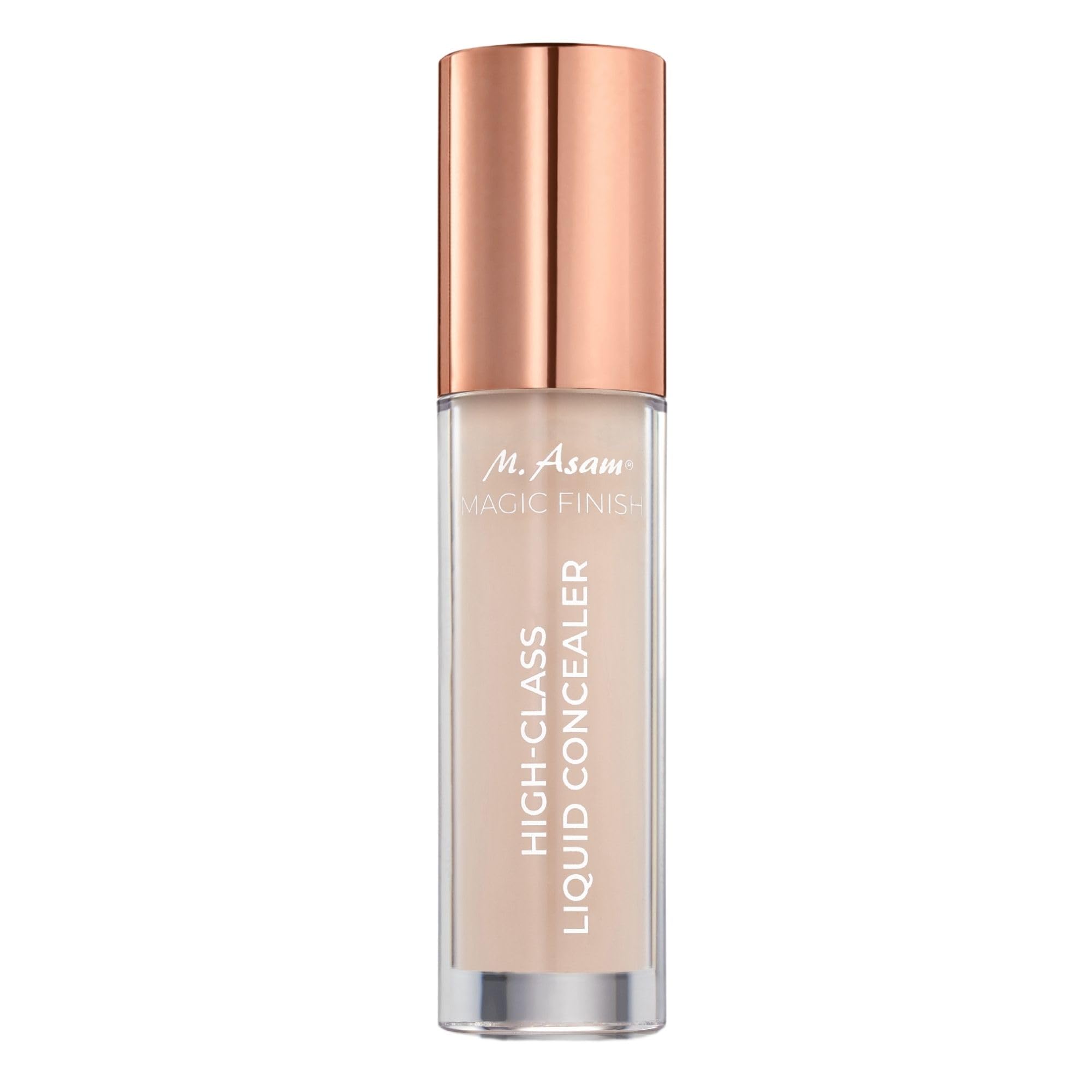M. Asam MAGIC FINISH High-Class Liquid Concealer Ivory (4ml) – Corrector Liquido Marfil con Acabado Natural, Maquillaje Profesional con Alta Cobertura, Contouring & Belleza, Vegano | Hyaluron líquido y cafeína, oculta rojeces, ojeras y manchas de pigmento
