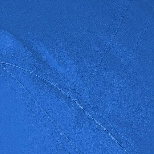 Image of Casa Copenhagen Premium Leather Bean Bag Chair, Filled with Beans | Capacity: Upto 7 Ft Height, 200 KG Weight | 5XL | Royal Blue Berry