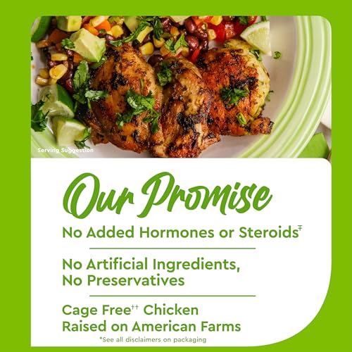 Just Bare® Chicken Natural Fresh Chicken Thighs | Antibiotic Free | Boneless | Skinless | 1.25 LB