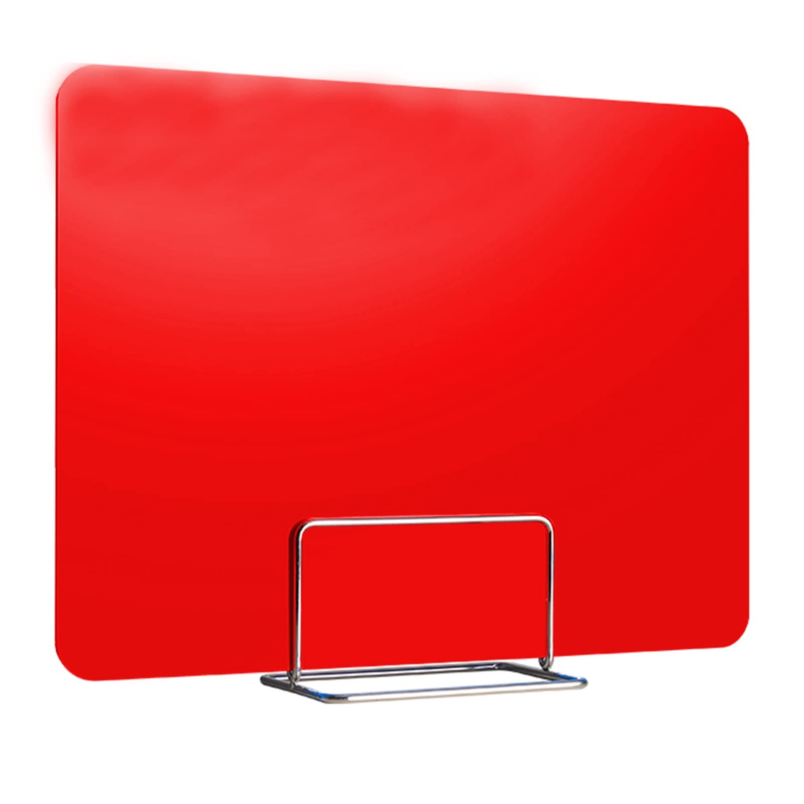 Divisori leggeri da scrivania per studenti, ideali per insegnanti e ambienti di studio, 30 x 120 cm, colore rosso, confezione da 3