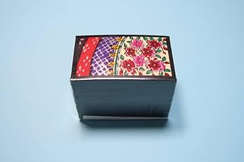 Amazon.co.jp: 松井天狗堂 手摺り花札 鳳凰 古歌入り 黒裏 花かるた