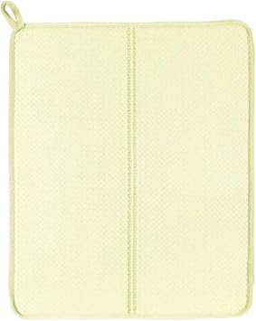 Bula k Kurutma Mat  Tezgah  st  Bula k Suyu Emici 44x33cm Kurutucu Bula k Altl  Krem, 17cmx13cm