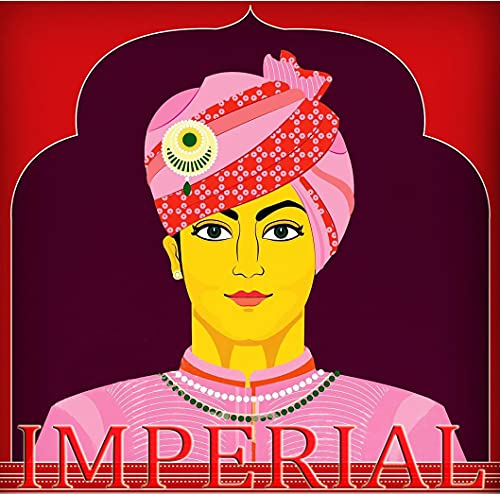 Image of Cotton Imperial Jodhpuri Pachrangi Lahriya Safa And Turban, Multi Colour, Pack of 1