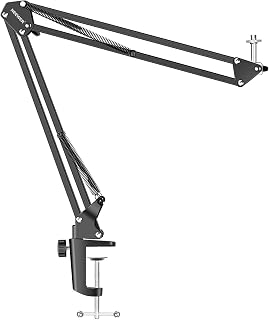 Neewer Adjustable Desktop Clamp Suspension Boom Scissor Mount Stand Holder for Logitech Webcam C922 C930e C930 C920 C615, Durable Iron, Load up to 4.4 pounds/2 kilograms, Perfect for Video Recording